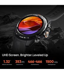 Mibro Смарт-часы GS Explorer 48 мм, 1.32", 466x466, AMOLED, BT 5.3, Dual-band GPS, 10 ATM, черный обсидиан