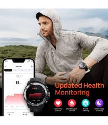 Mibro Смарт-часы GS Explorer 48 мм, 1.32", 466x466, AMOLED, BT 5.3, Dual-band GPS, 10 ATM, черный обсидиан