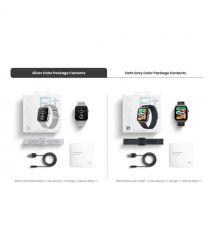 Mibro Смарт-часы Fit 44 мм, 1.75", 390x450, AMOLED, BT 5.3, GPS, 2 ATM, черный