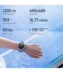 Mibro Смарт-часы GS Active 2 46 мм, 1.32", 466x466, AMOLED, BT 5.3, GPS, 5 ATM, тёмно-серый