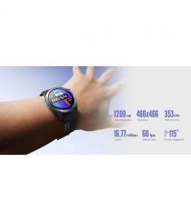 Mibro Смарт-часы GS Active 2 46 мм, 1.32", 466x466, AMOLED, BT 5.3, GPS, 5 ATM, тёмно-серый