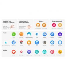 Mibro Смарт-часы Fit 44 мм, 1.75", 390x450, AMOLED, BT 5.3, GPS, 2 ATM, серебристый