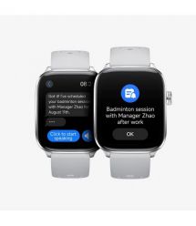 Mibro Смарт-часы Fit 44 мм, 1.75", 390x450, AMOLED, BT 5.3, GPS, 2 ATM, серебристый