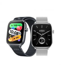 Mibro Смарт-часы Fit 44 мм, 1.75", 390x450, AMOLED, BT 5.3, GPS, 2 ATM, серебристый
