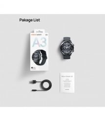 Mibro Смарт-часы A3 45 мм, 1.39", 360x360, BT 5.3, GPS, 2 ATM, тёмно-серый