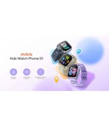Mibro Детские часы-телефон S1, 1.68", 360x390, GPS, 8MP+5MP, 900 мА·ч, 2 ATM, сумеречный чёрный
