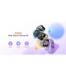 Mibro Детские часы-телефон S1, 1.68", 360x390, GPS, 8MP+5MP, 900 мА·ч, 2 ATM, лавандовый