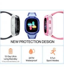 Mibro Детские часы-телефон P6, 1.4", 240x280, GPS, 2MP, 900 мА·ч, 2 ATM, розовый