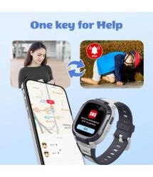 Mibro Детские часы-телефон P6, 1.4", 240x280, GPS, 2MP, 900 мА·ч, 2 ATM, серый