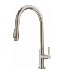 Franke Смеситель для кухни Maris Slim J Clear Water, длина излива - 221 мм, поворотный, 1+1 фильтр, сталь