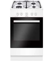 Hansa Плита Hansa газова, 70л, 50x60см, газ-контроль, електричне запалювання в ручках, білий