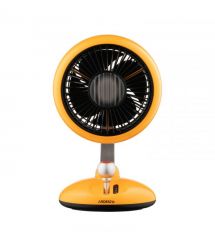 ARDESTO Вентилятор FT-F3600Y настольный, 12см, аккумулятор, подсветка, USB-A Type-C, жёлтый