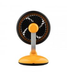 ARDESTO Вентилятор FT-F3600Y настольный, 12см, аккумулятор, подсветка, USB-A Type-C, жёлтый