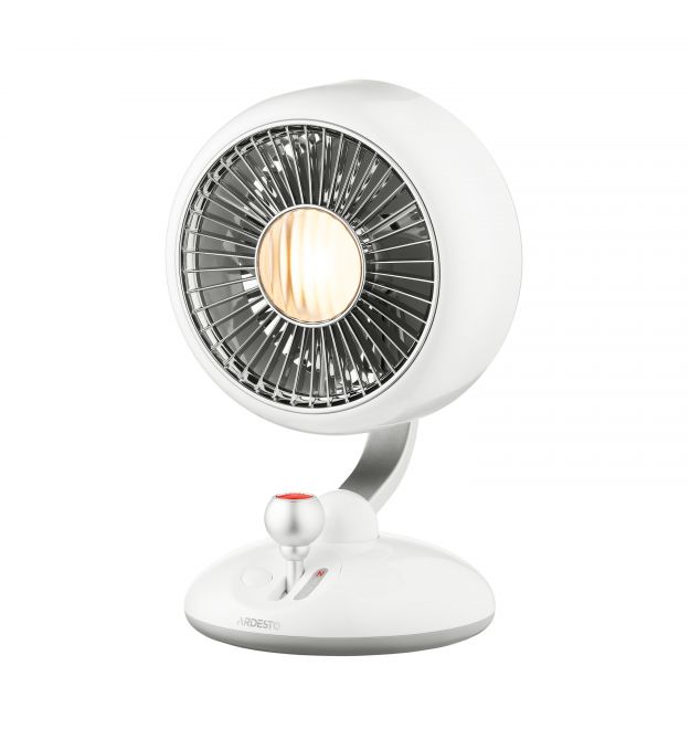 ARDESTO Вентилятор FT-F3600BL настольный, 12см, аккумулятор, подсветка, USB-A Type-C, белый