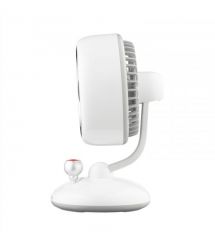 ARDESTO Вентилятор FT-F3600BL настольный, 12см, аккумулятор, подсветка, USB-A Type-C, белый