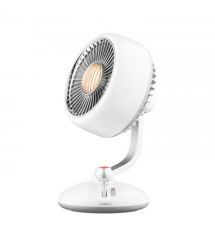 ARDESTO Вентилятор FT-F3600BL настольный, 12см, аккумулятор, подсветка, USB-A Type-C, белый