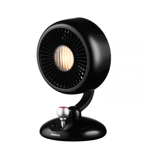 ARDESTO Вентилятор FT-F3600BL настольный, 12см, аккумулятор, подсветка, USB-A Type-C, чёрный