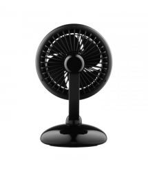 ARDESTO Вентилятор FT-F3600BL настольный, 12см, аккумулятор, подсветка, USB-A Type-C, чёрный