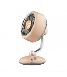 ARDESTO Вентилятор FT-F3600Y настольный, 12см, аккумулятор, подсветка, USB-A Type-C, бежевый