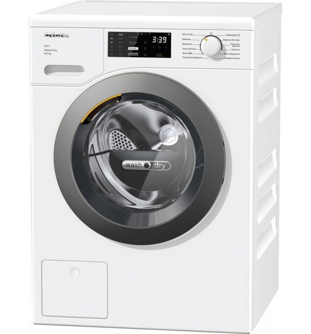 Miele Стирально-сушильная машина WTD 160 WCS фронтальная, 8(5)кг, 1500, A, 63.7см, дисплей, инвертор, белый