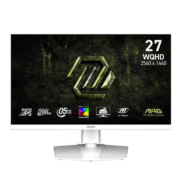 MSI Монітор MSI 27" MAG 274QRFW-E20 2xHDMI, DP, Audio, IPS, 2560x1440, 200Hz, 0.5ms, sRGB 124%, AdaptiveSync, Pivot, HDR4