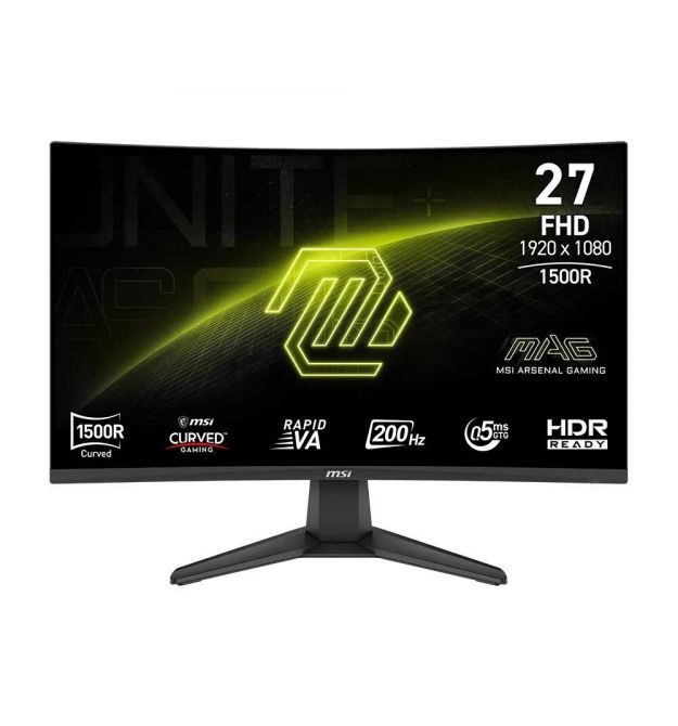 MSI Монітор MSI 27" MAG 276CF-E20 2xHDMI, DP, Audio, VA, 200Hz, 0.5ms, sRGB 98%, CURVED, AdaptiveSync
