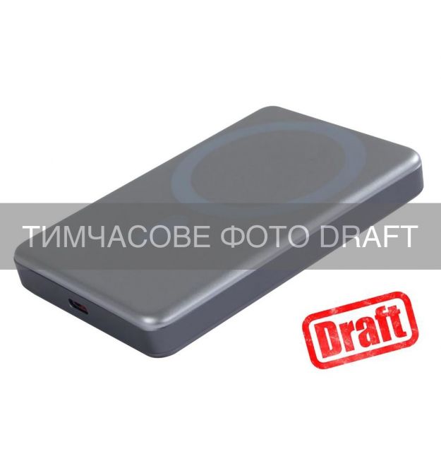 2E Акумулятор портативний літій-іонний Power Bank 2E Slim Wireless QI 10000мА·год, 20Вт, PD, сірий