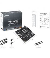 ASUS Материнcкая плата PRIME B850M-F WIFI sAM5 B850 2xDDR5 M.2 HDMI Wi-Fi BT mATX