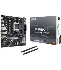 ASUS Материнcкая плата PRIME B850M-F WIFI sAM5 B850 2xDDR5 M.2 HDMI Wi-Fi BT mATX