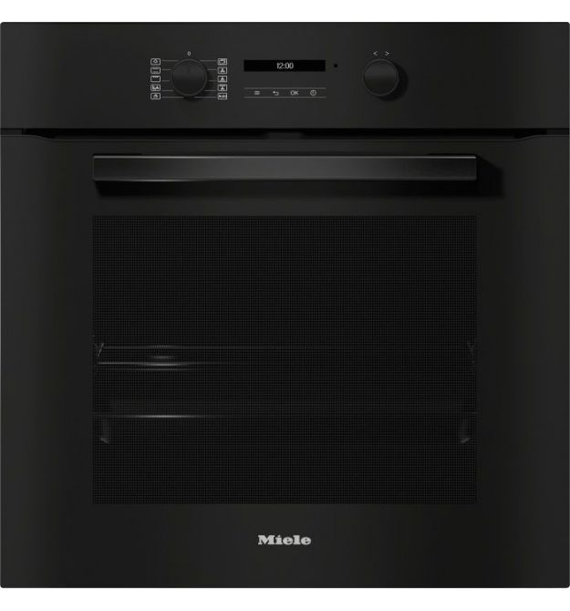 Miele Духовой шкаф H 2861 BP электрический, 76л, A+, дисплей, конвекция, пиролиз, телескопические направляющие, черный