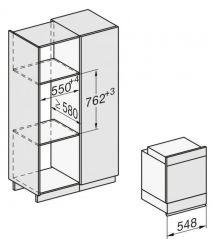 Miele Духовой шкаф H 2861 B Cэлектрический, 76л, A+, дисплей, конвекция, телескопические направляющие, черный