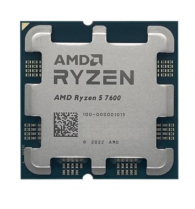 AMD ЦПУ Ryzen 5 7600 6C/12T 3.8/5.1GHz Boost 32Mb Radeon Graphics AM5 65W w/o cooler TRAY