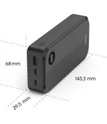 HAMA Акумулятор портативний літій-іонний Power Bank Hama 20000 мА·год, 2хUSB-C/USB-A, black