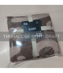 ARDESTO Плед ARDESTO Leonardo 200х220см, 50% бавовна, 30% поліестер, 20% акрил, малюнок, коричневий