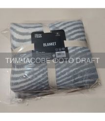 ARDESTO Плед ARDESTO Leonardo 200х220см, 50% бавовна, 30% поліестер, 20% акрил, хвиля сірий