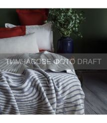 ARDESTO Плед ARDESTO Leonardo 200х220см, 50% бавовна, 30% поліестер, 20% акрил, хвиля сірий