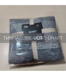 ARDESTO Плед ARDESTO Leonardo 200х220см, 50% бавовна, 30% поліестер, 20% акрил, геометрія, сірий