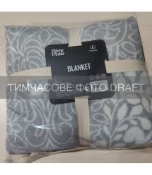 ARDESTO Плед ARDESTO Leonardo 150х200см, 50% бавовна, 30% поліестер, 20% акрил, вензель, сірий