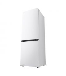 LG Холодильник с нижн. мороз., 186x60х68, холод.отд.-220л, мороз.отд.-113л, 2дв., E, NF, инв., диспл внутр., зона св-ти, белый