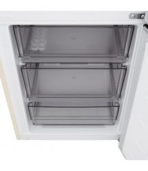 LG Холодильник с нижн. мороз., 186x60х68, холод.отд.-220л, мороз.отд.-113л, 2дв., E, NF, инв., диспл внутр., зона св-ти, бежевый