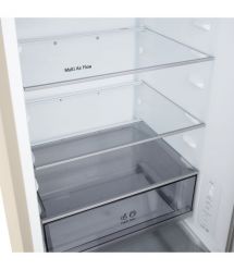 LG Холодильник с нижн. мороз., 186x60х68, холод.отд.-220л, мороз.отд.-113л, 2дв., E, NF, инв., диспл внутр., зона св-ти, бежевый