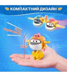 Super Wings Super Wings Transformer Toy Transform-a-Bots Tiki, 12.5cm