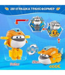 Super Wings Super Wings Transformer Toy Transform-a-Bots Taki, 5cm