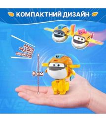 Super Wings Super Wings Transformer Toy Transform-a-Bots Taki, 5cm