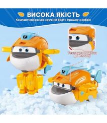 Super Wings Super Wings Transformer Toy Transform-a-Bots Taki, 5cm