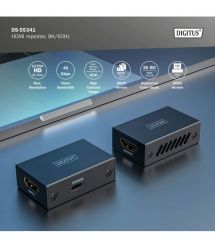 Digitus Повторитель HDMI, 8K/60 Гц (10 м 8K/60 Гц), (13 м 4K/60 Гц)