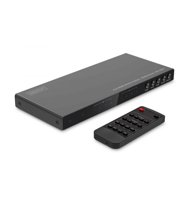 Digitus Переключатель 4x2 HDMI Matrix Switch / Multi-Viewer, 4K/30Hz