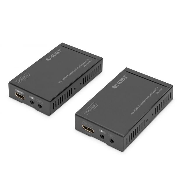 Digitus Набор удлинителей HDMI, HDBaseT, UHD 4K*2K@30Гц, (Cat 5E, 6, 7), 70м