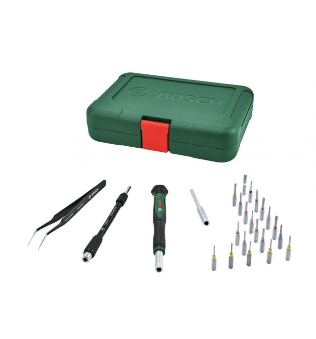 Bosch Отвертка прецизионная Bosch SL,TX,TH,HEX сталь S2, набор 24шт
