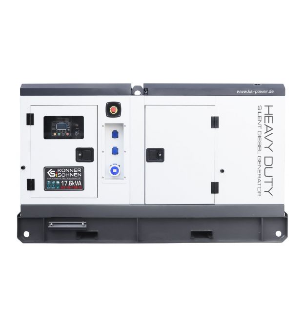 Könner & Söhnen Генератор дизельный KS 18-1DE-G, 230В, 17.6кВт, электростартер, 852кг